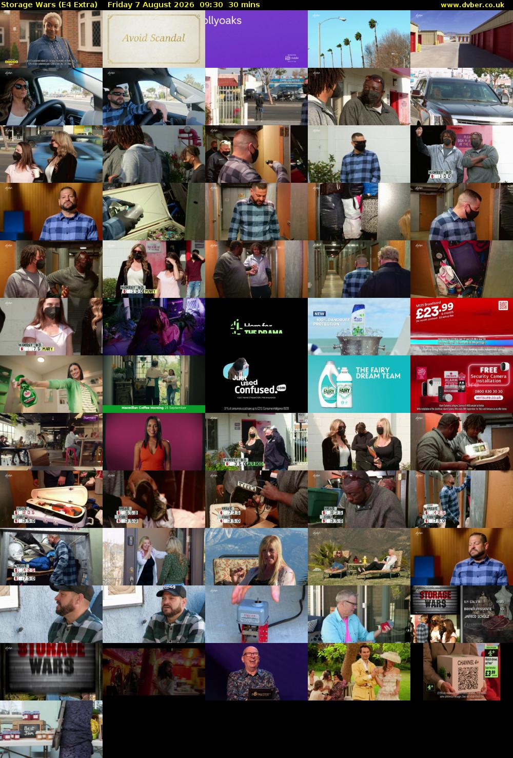 Storage Wars (E4 Extra) Friday 7 August 2026 09:30 - 10:00