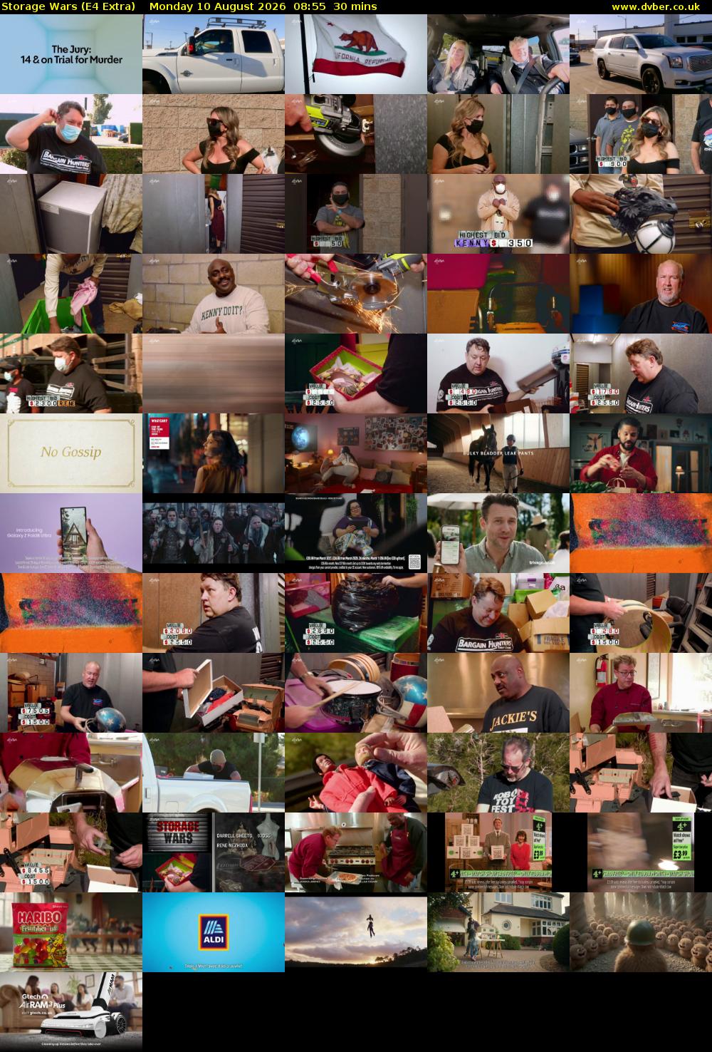 Storage Wars (E4 Extra) Monday 10 August 2026 08:55 - 09:25