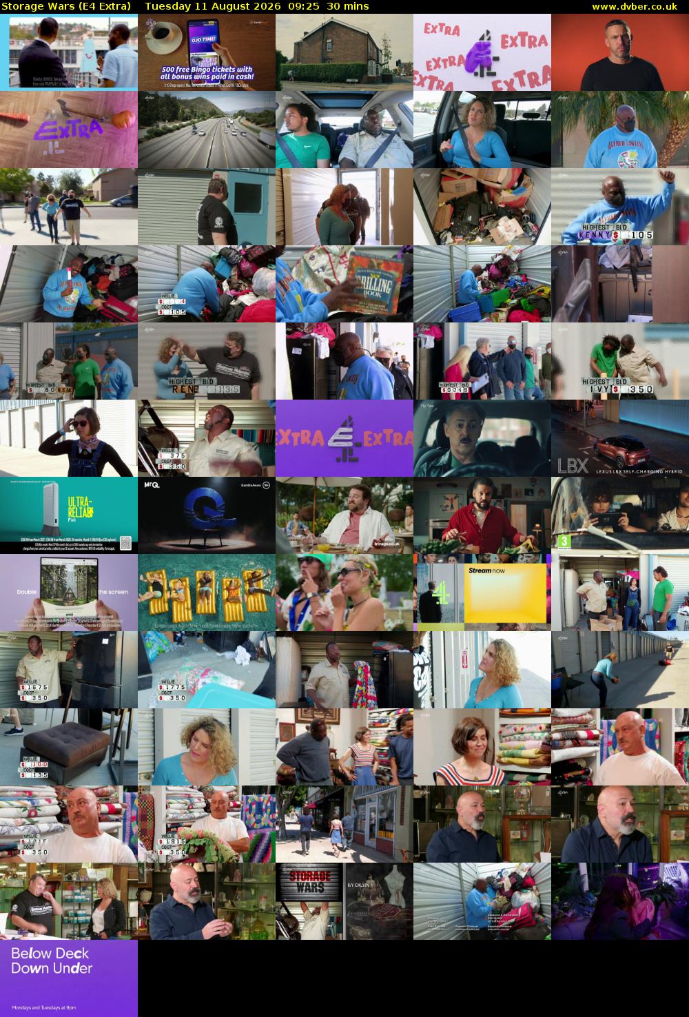 Storage Wars (E4 Extra) Tuesday 11 August 2026 09:25 - 09:55