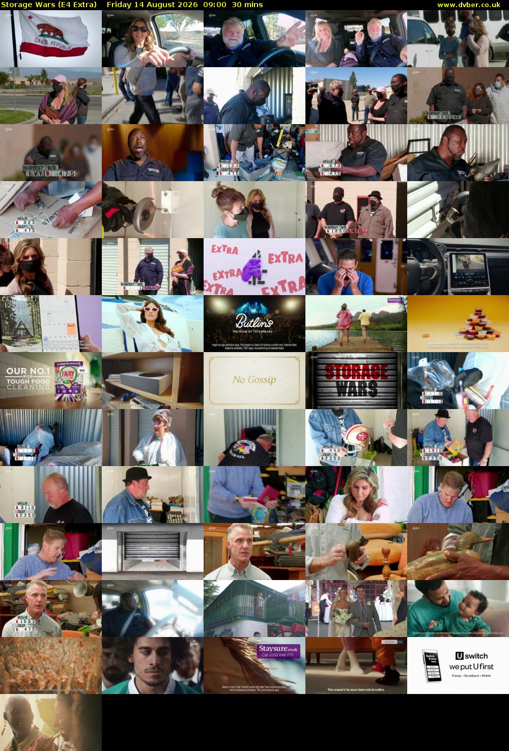 Storage Wars (E4 Extra) Friday 14 August 2026 09:00 - 09:30