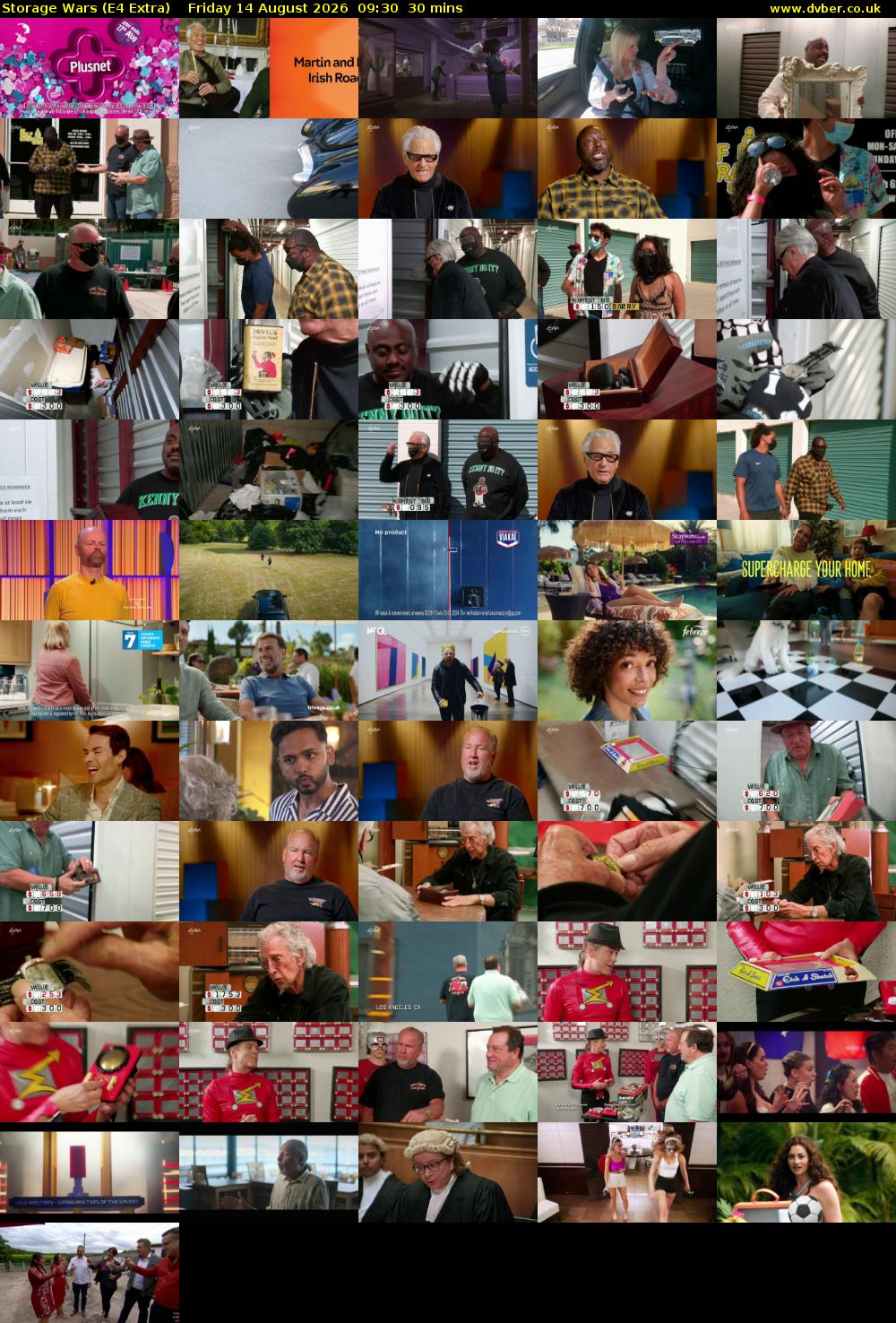 Storage Wars (E4 Extra) Friday 14 August 2026 09:30 - 10:00