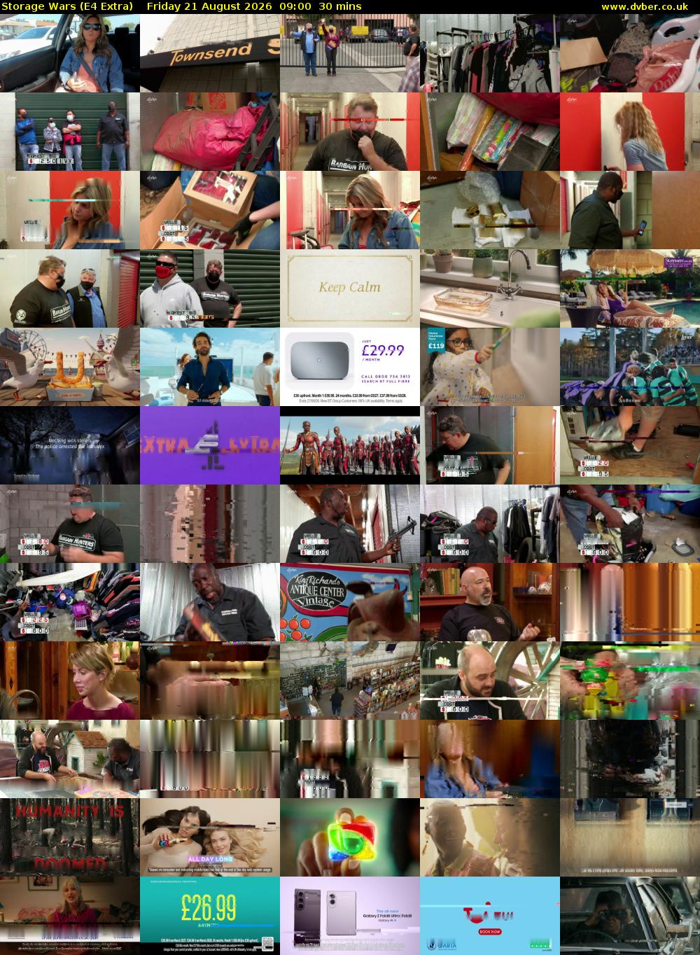 Storage Wars (E4 Extra) Friday 21 August 2026 09:00 - 09:30