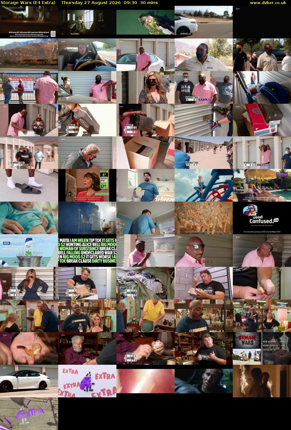 Storage Wars (E4 Extra) Thursday 27 August 2026 09:30 - 10:00