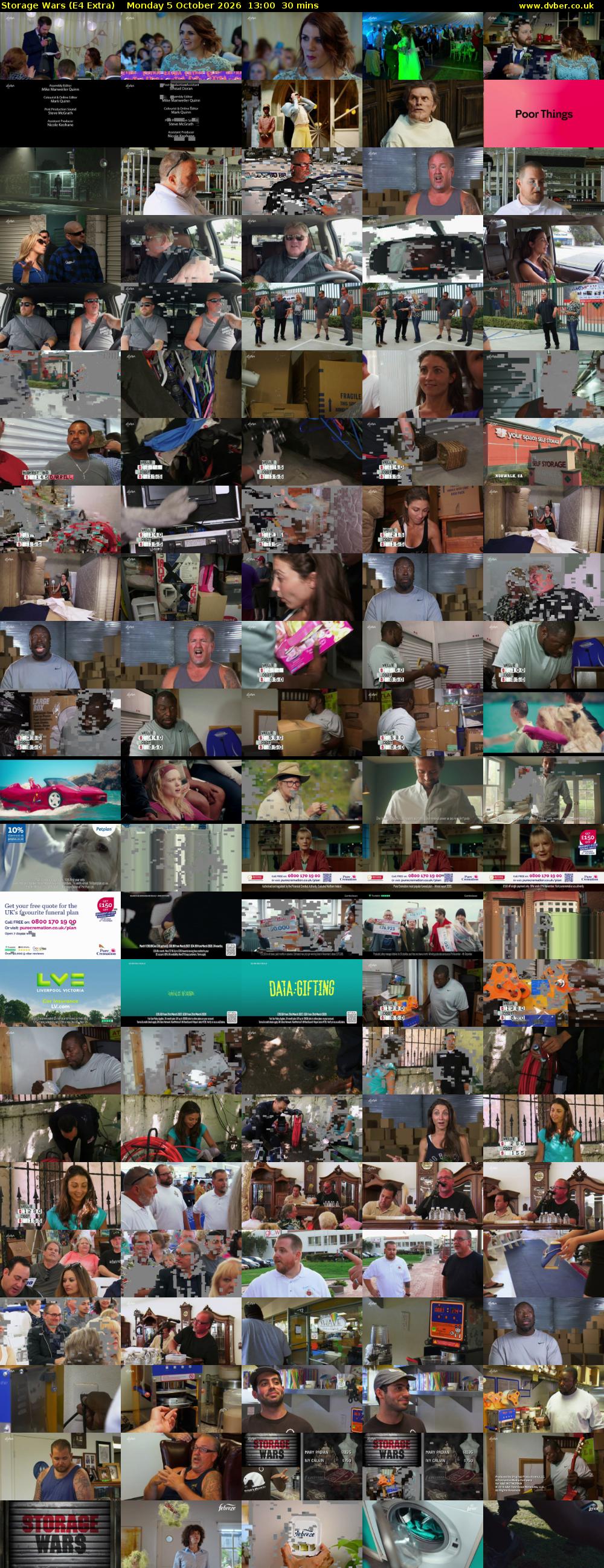 Storage Wars (E4 Extra) Monday 5 October 2026 13:00 - 13:30