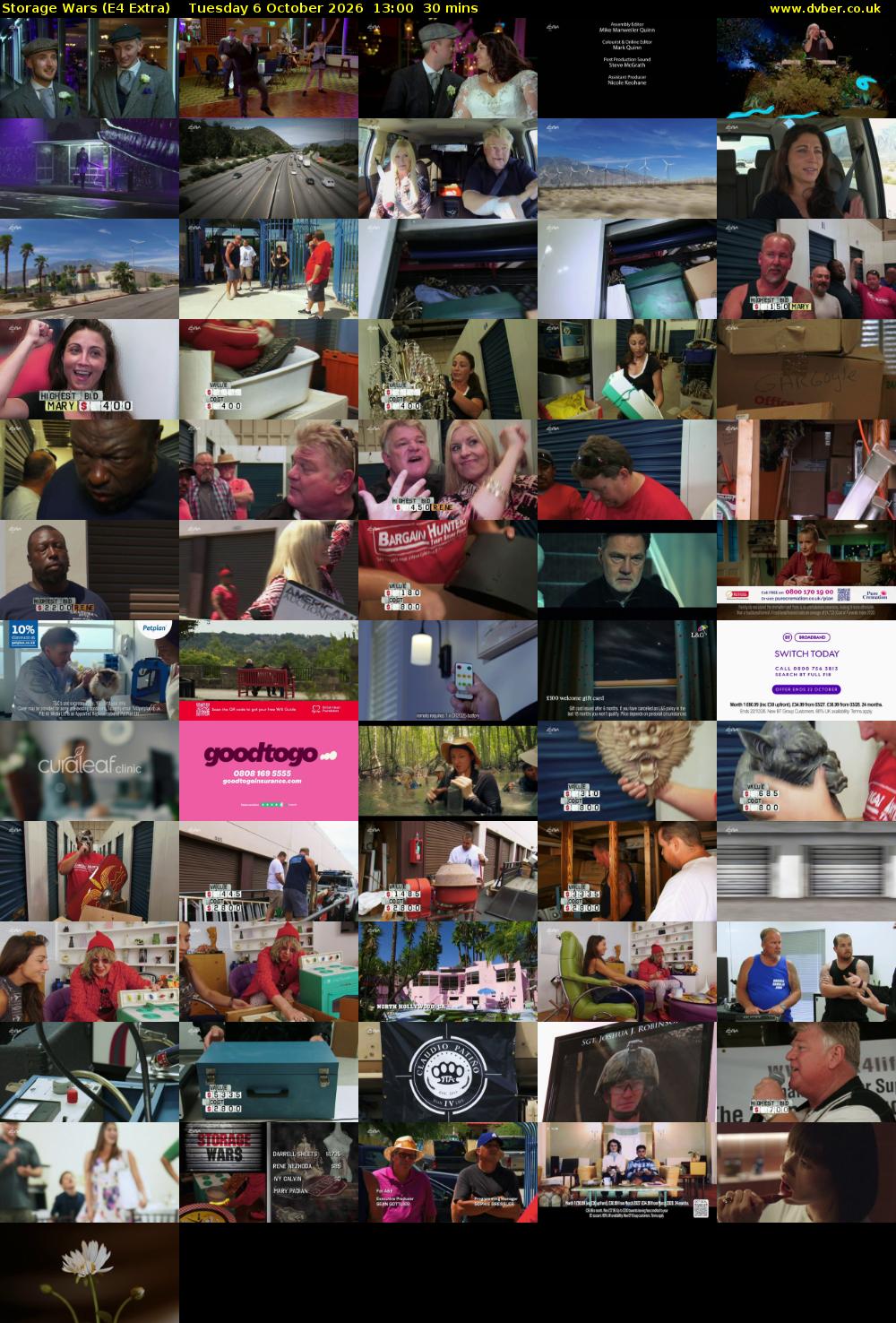 Storage Wars (E4 Extra) Tuesday 6 October 2026 13:00 - 13:30