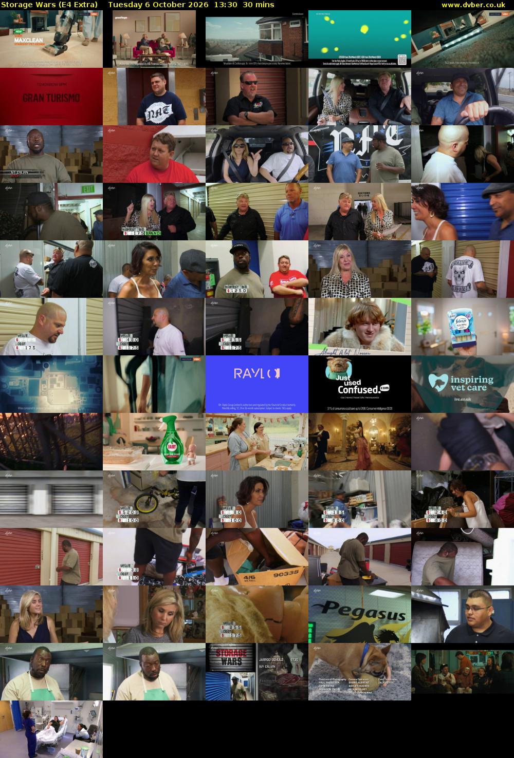 Storage Wars (E4 Extra) Tuesday 6 October 2026 13:30 - 14:00