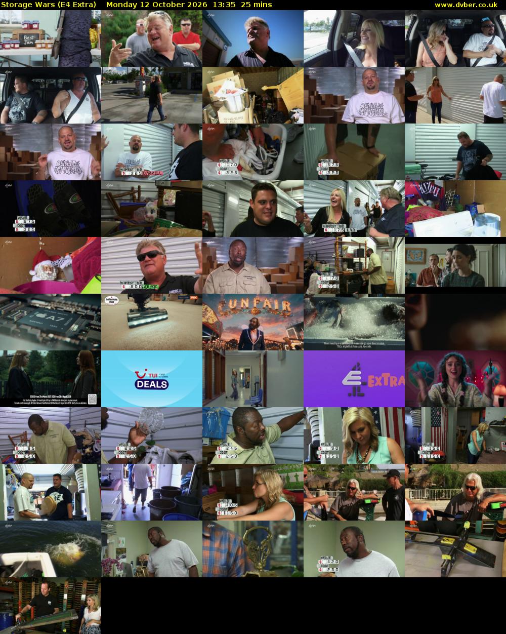 Storage Wars (E4 Extra) Monday 12 October 2026 13:35 - 14:00