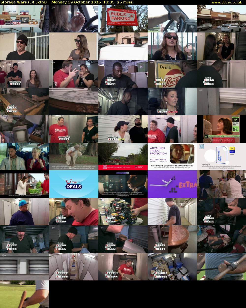 Storage Wars (E4 Extra) Monday 19 October 2026 13:35 - 14:00