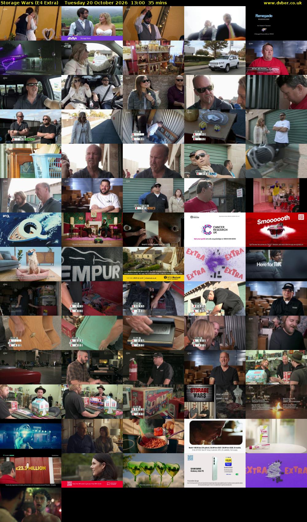 Storage Wars (E4 Extra) Tuesday 20 October 2026 13:00 - 13:35