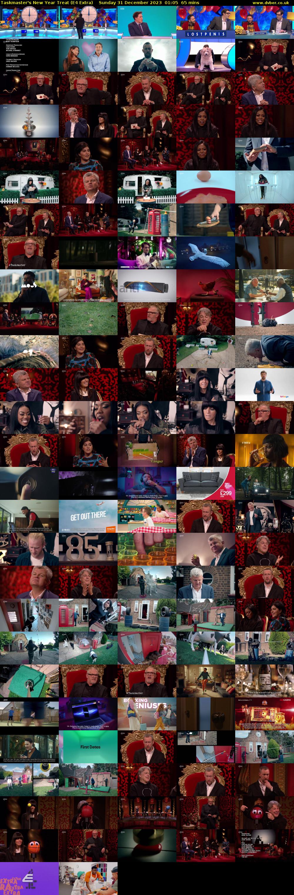 Taskmaster's New Year Treat (E4 Extra) Sunday 31 December 2023 01:05 - 02:10