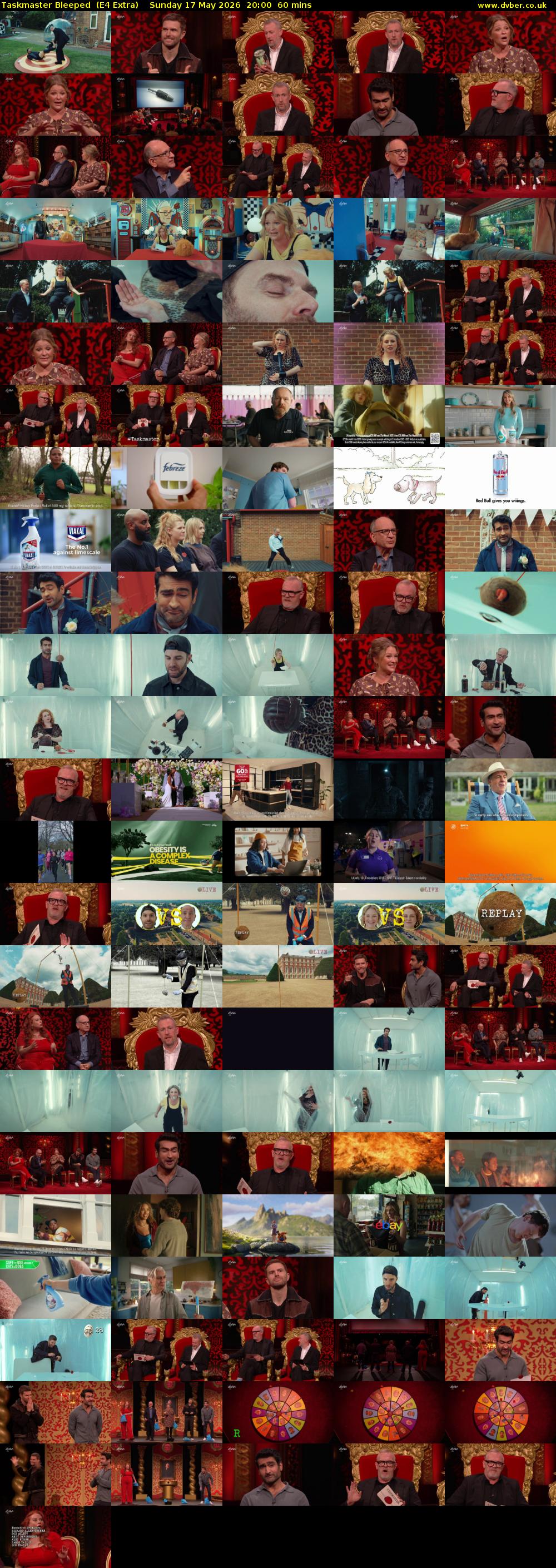 Taskmaster Bleeped  (E4 Extra) Sunday 17 May 2026 20:00 - 21:00