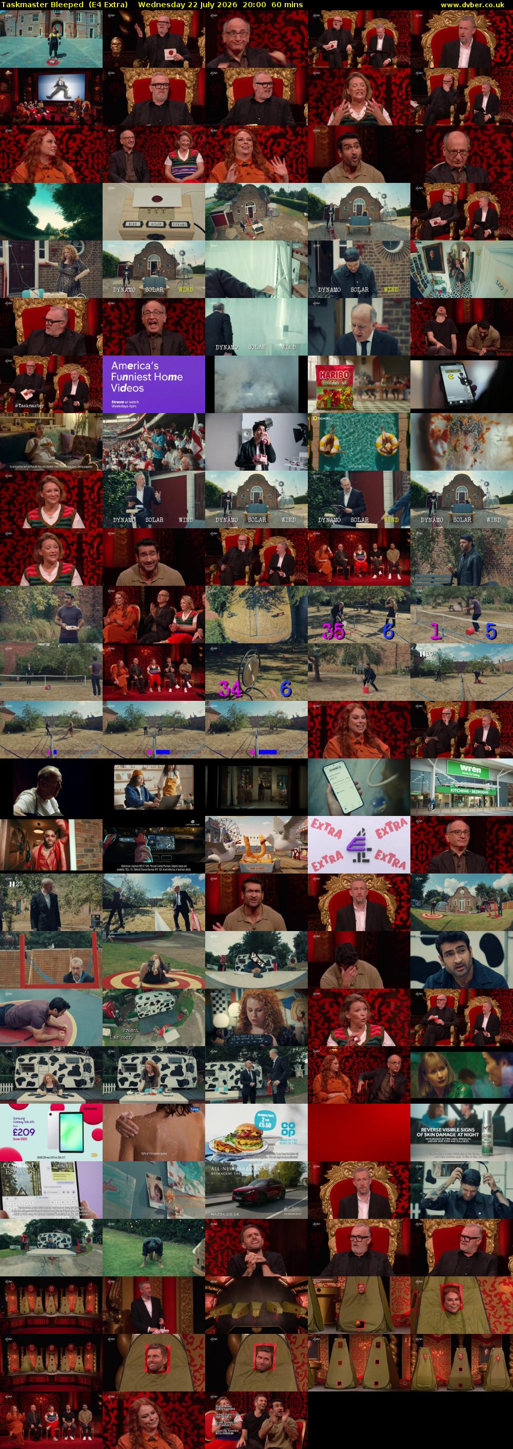 Taskmaster Bleeped  (E4 Extra) Wednesday 22 July 2026 20:00 - 21:00