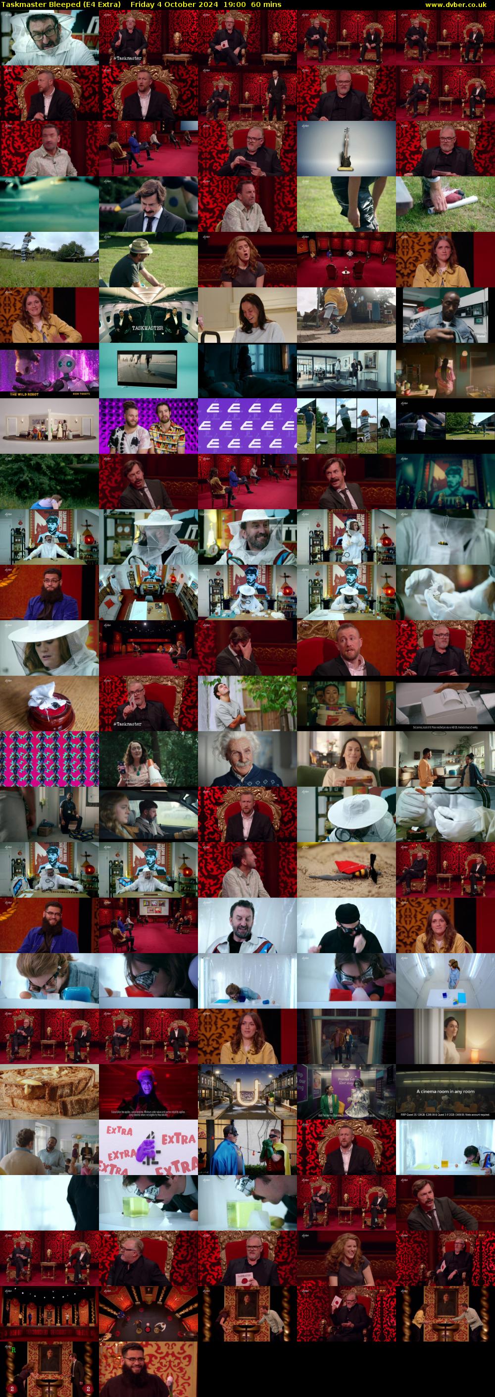 Taskmaster Bleeped (E4 Extra) Friday 4 October 2024 19:00 - 20:00