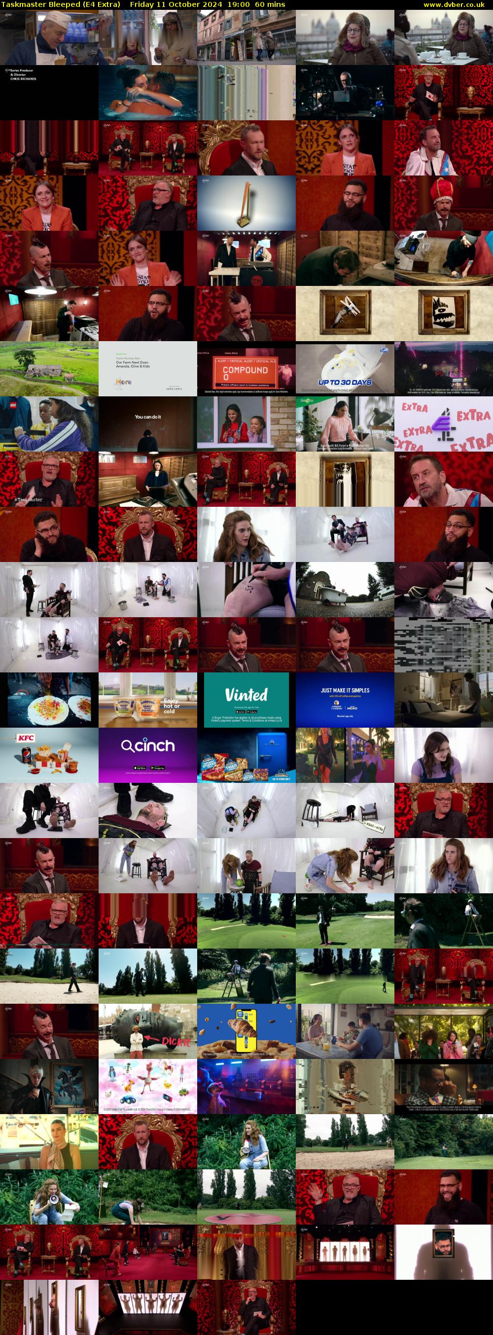 Taskmaster Bleeped (E4 Extra) Friday 11 October 2024 19:00 - 20:00