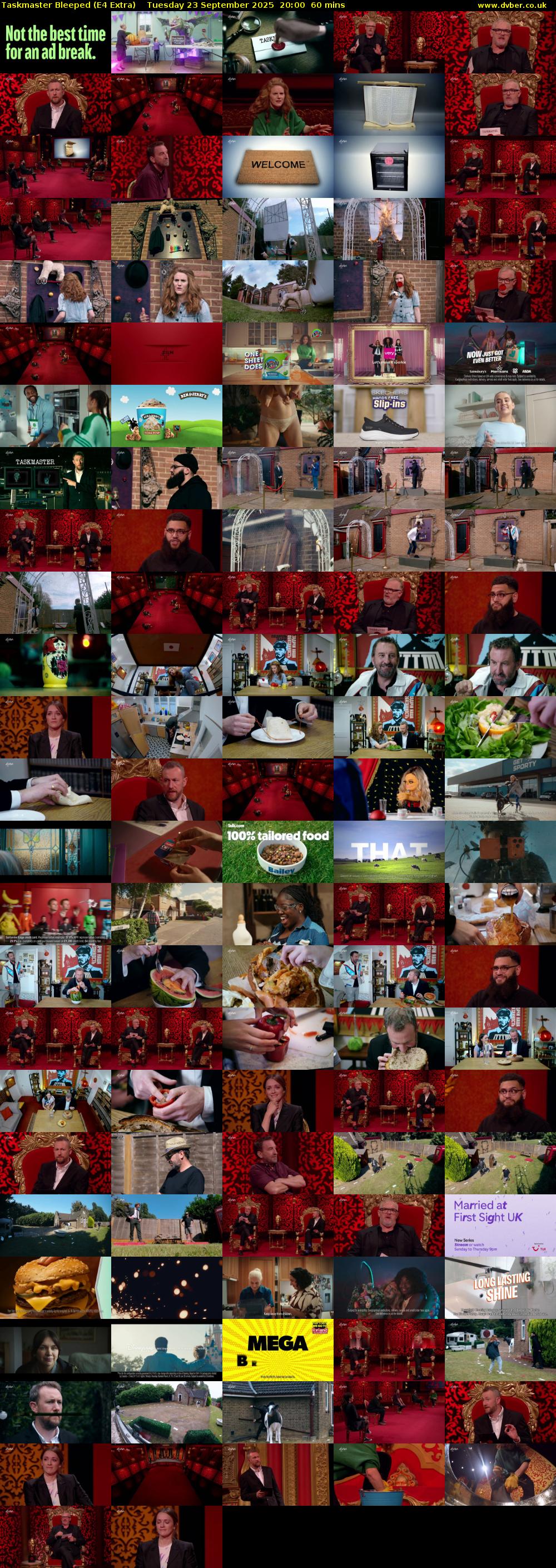 Taskmaster Bleeped (E4 Extra) Tuesday 23 September 2025 20:00 - 21:00