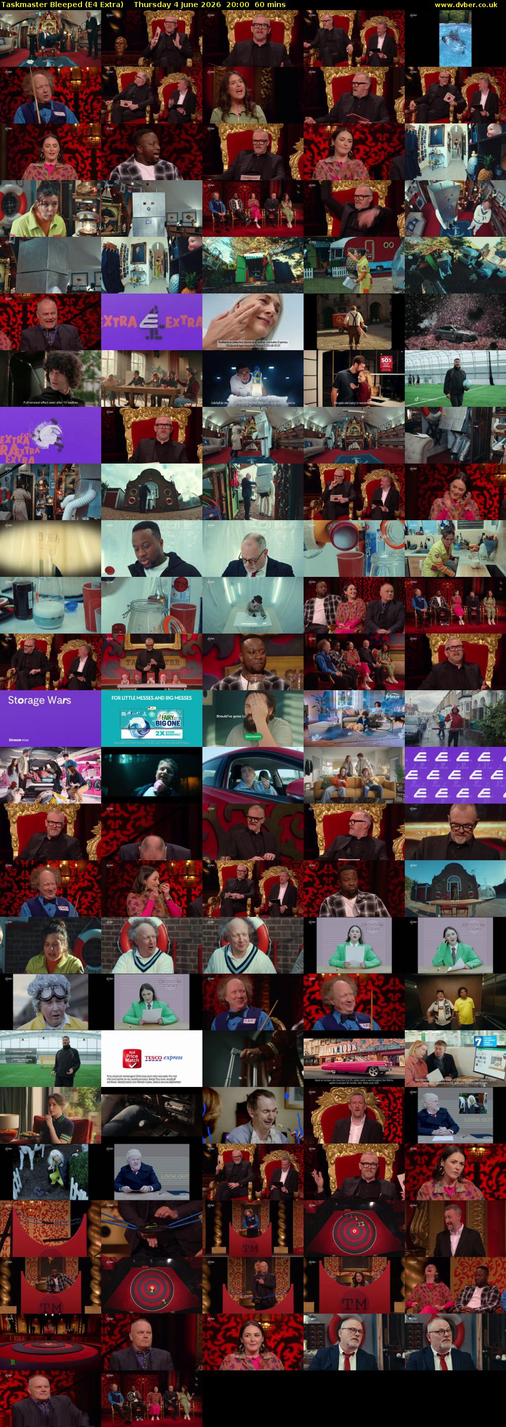 Taskmaster Bleeped (E4 Extra) Thursday 4 June 2026 20:00 - 21:00