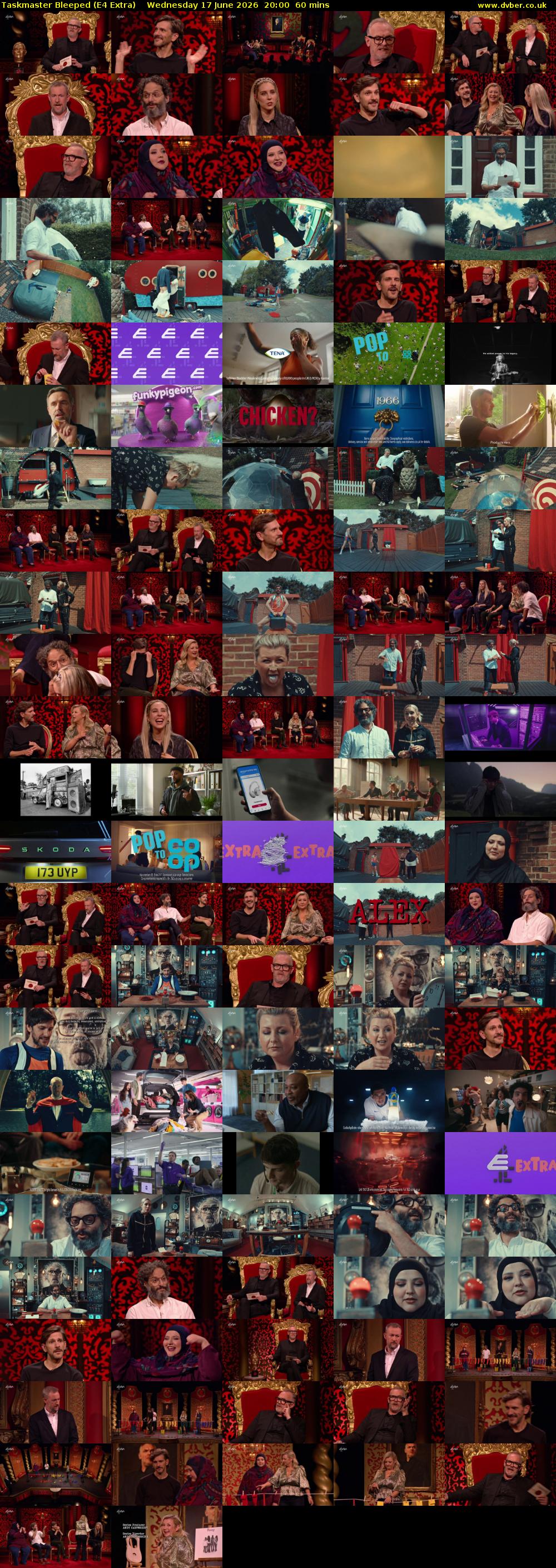 Taskmaster Bleeped (E4 Extra) Wednesday 17 June 2026 20:00 - 21:00
