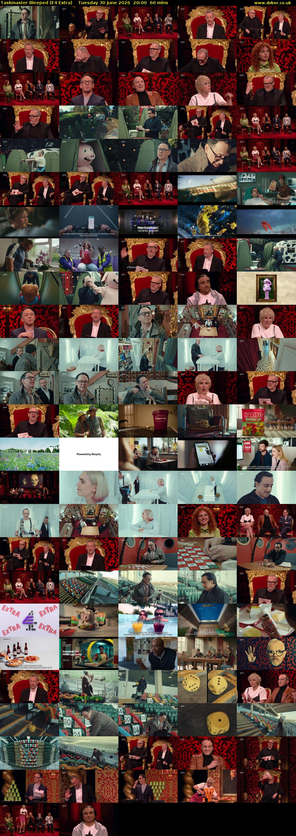 Taskmaster Bleeped (E4 Extra) Tuesday 30 June 2026 20:00 - 21:00