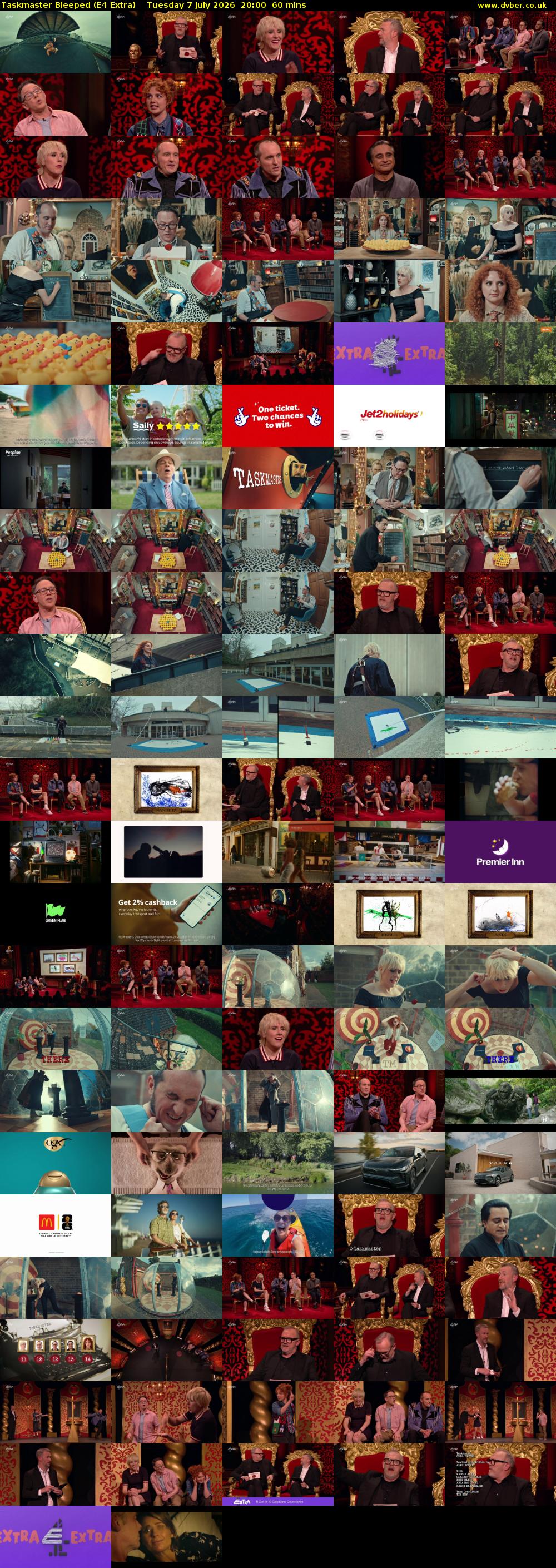 Taskmaster Bleeped (E4 Extra) Tuesday 7 July 2026 20:00 - 21:00