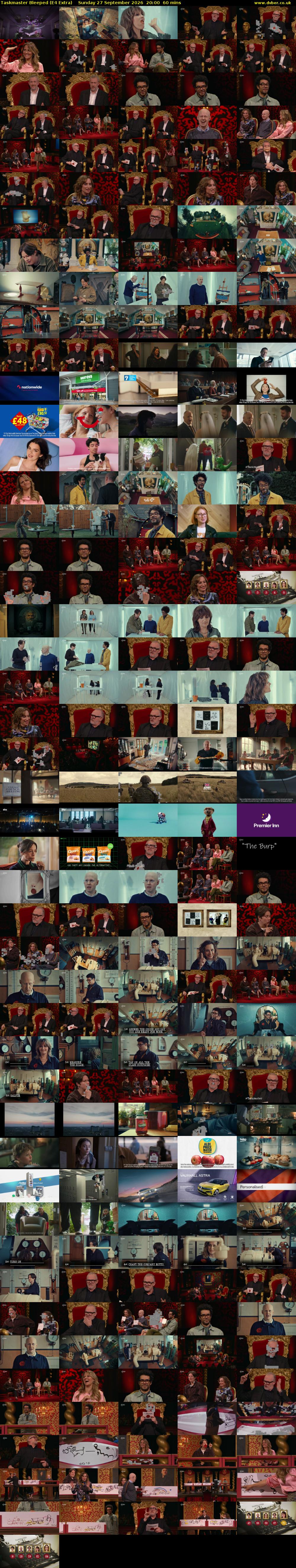 Taskmaster Bleeped (E4 Extra) Sunday 27 September 2026 20:00 - 21:00
