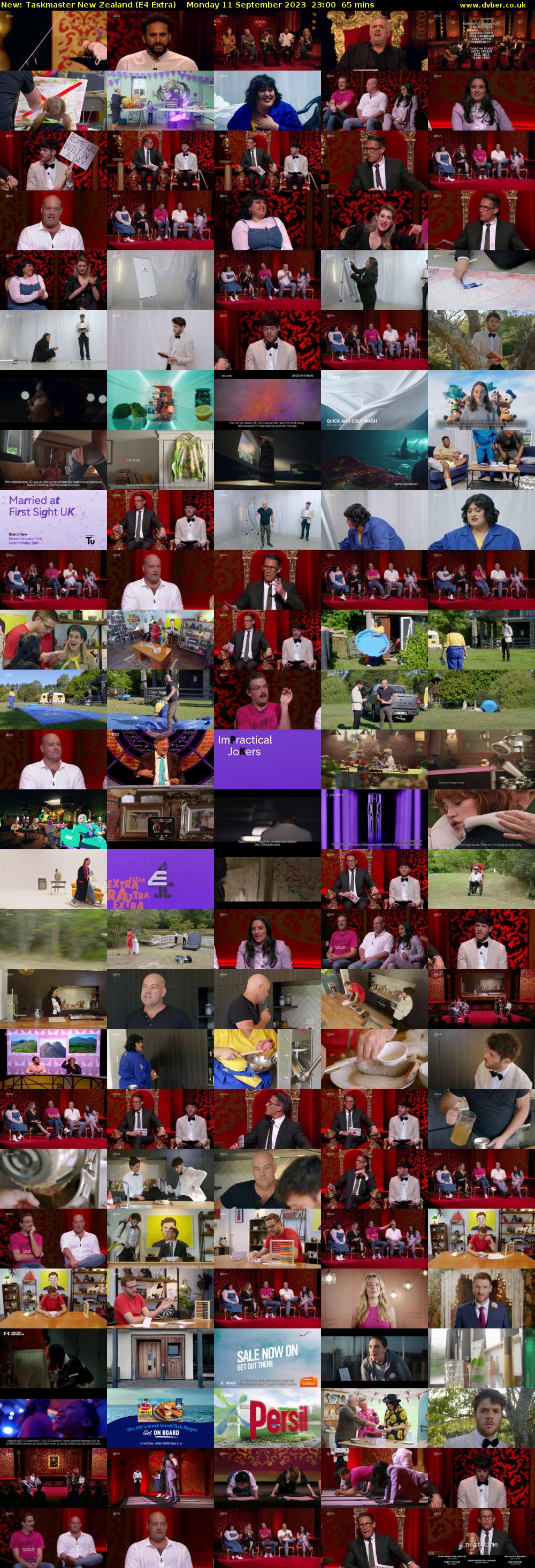 Taskmaster New Zealand (E4 Extra) Monday 11 September 2023 23:00 - 00:05