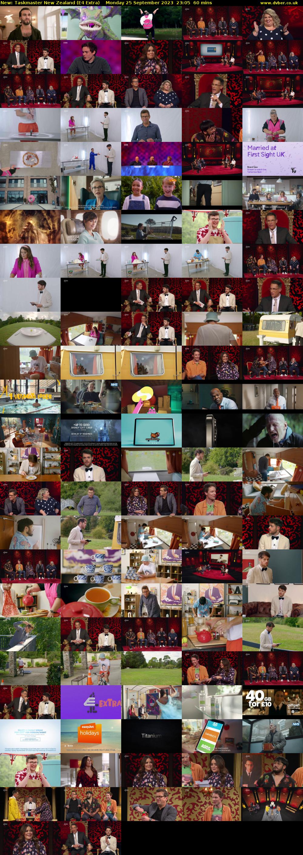 Taskmaster New Zealand (E4 Extra) Monday 25 September 2023 23:05 - 00:05