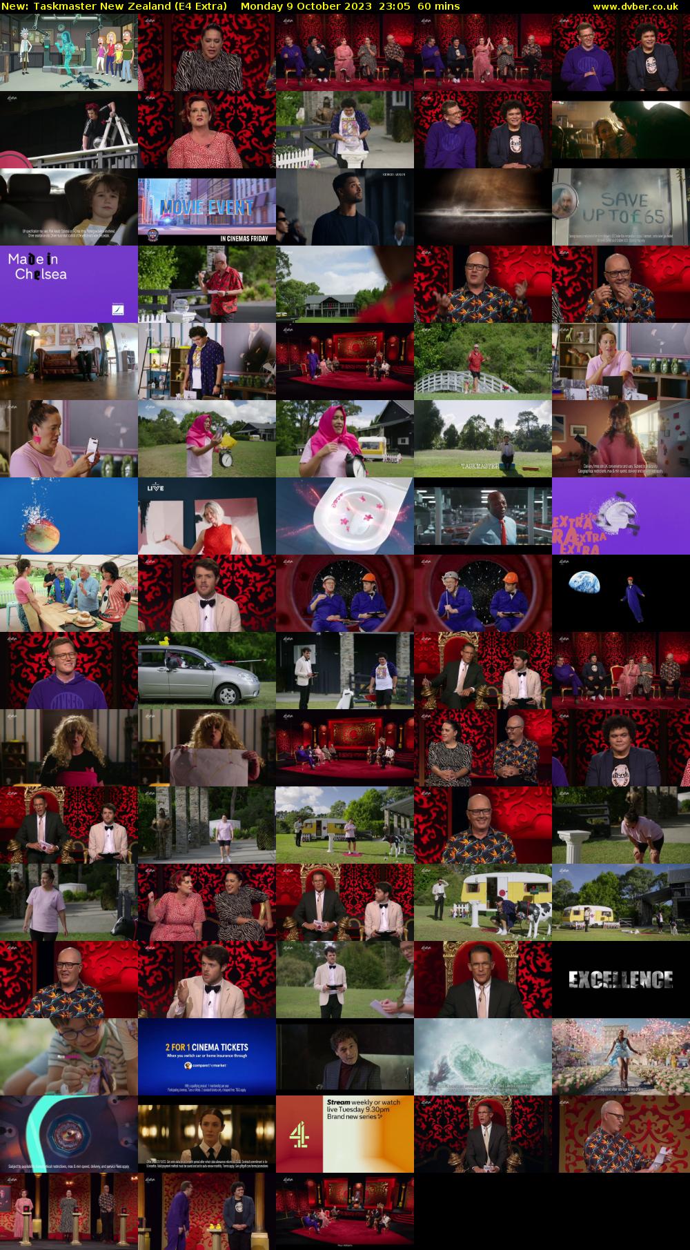Taskmaster New Zealand (E4 Extra) Monday 9 October 2023 23:05 - 00:05