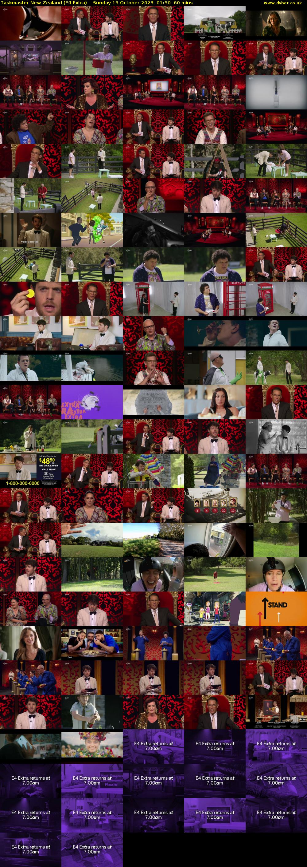 Taskmaster New Zealand (E4 Extra) Sunday 15 October 2023 01:50 - 02:50