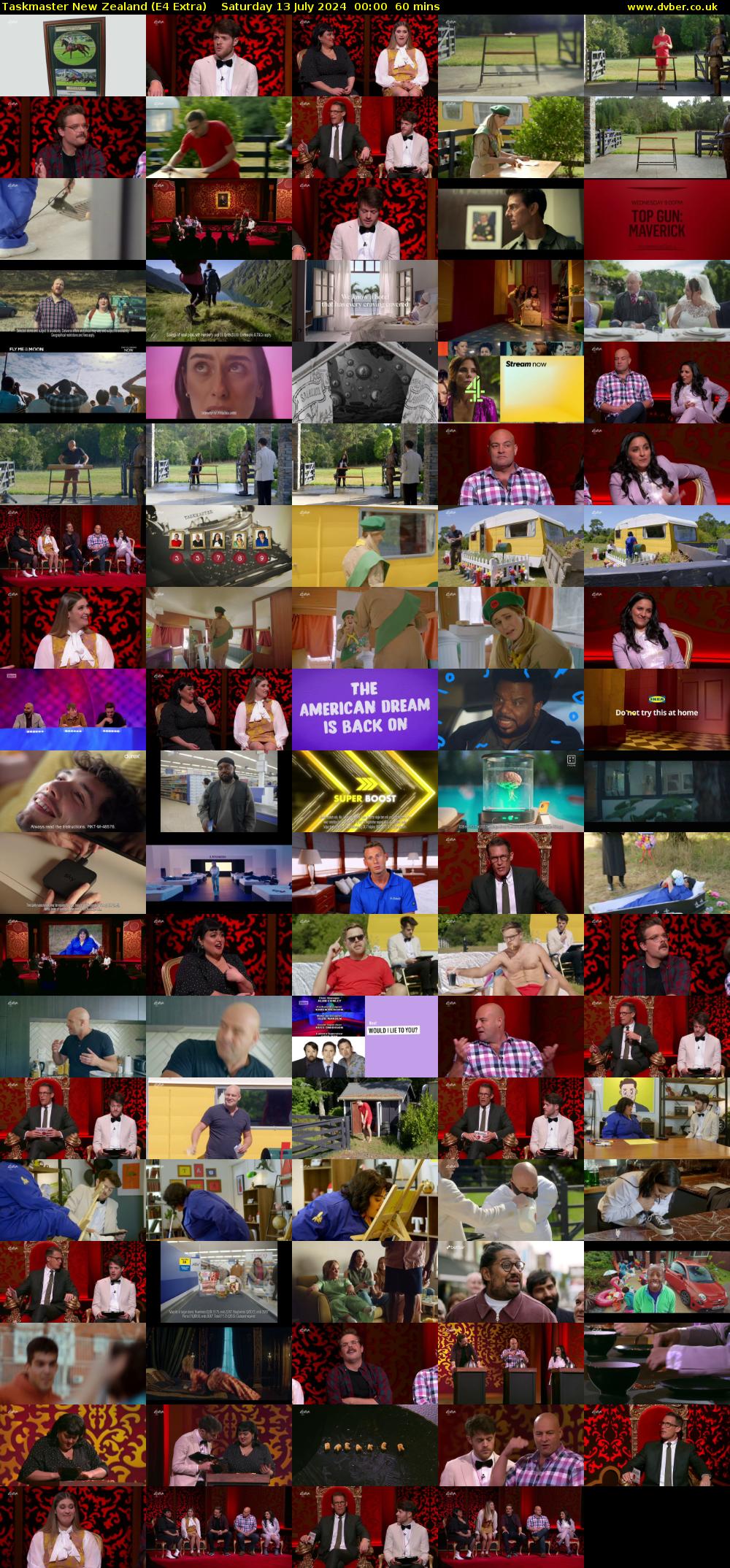 Taskmaster New Zealand (E4 Extra) Saturday 13 July 2024 00:00 - 01:00