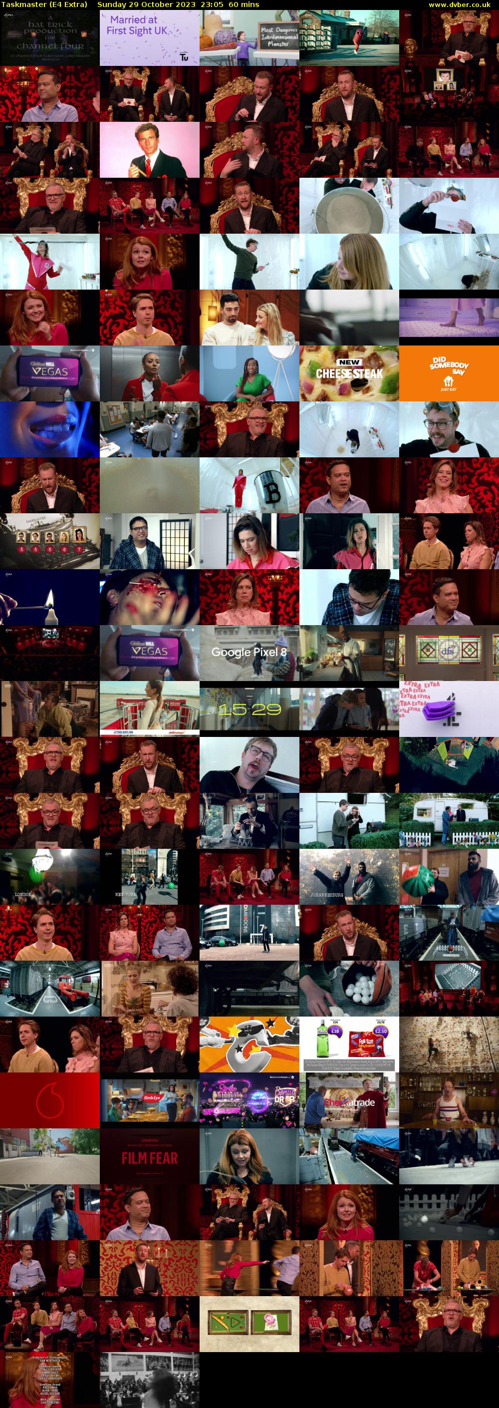 Taskmaster (E4 Extra) Sunday 29 October 2023 23:05 - 00:05