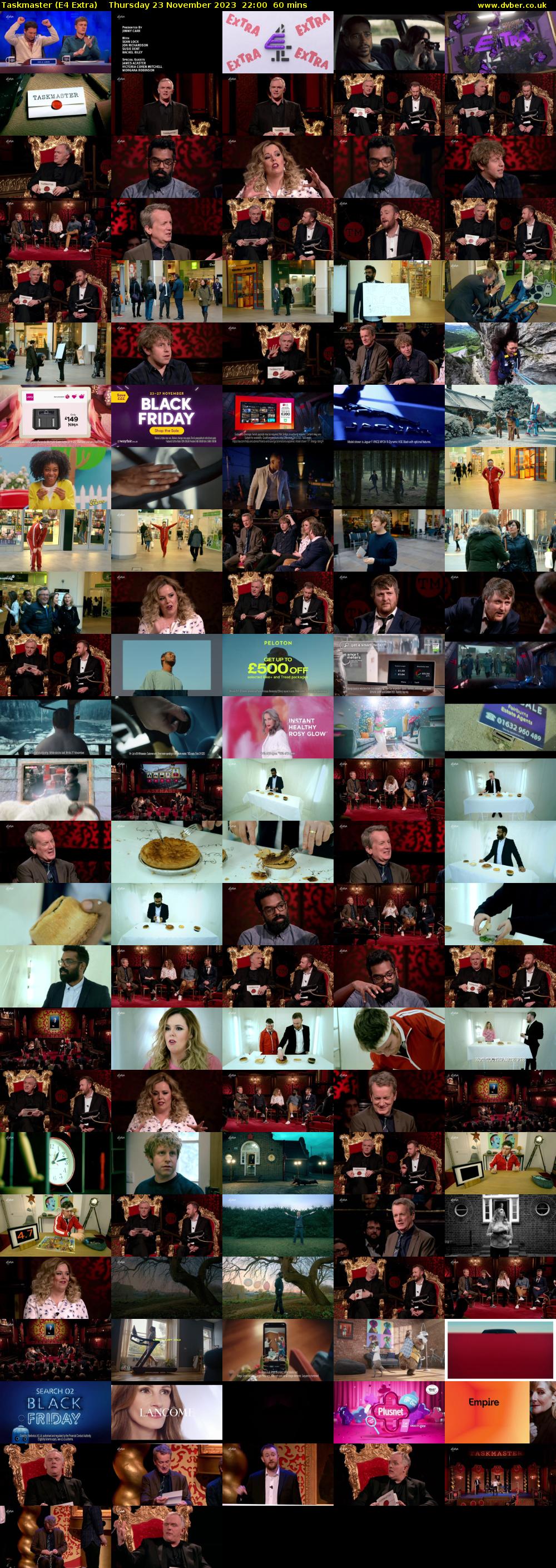 Taskmaster (E4 Extra) Thursday 23 November 2023 22:00 - 23:00
