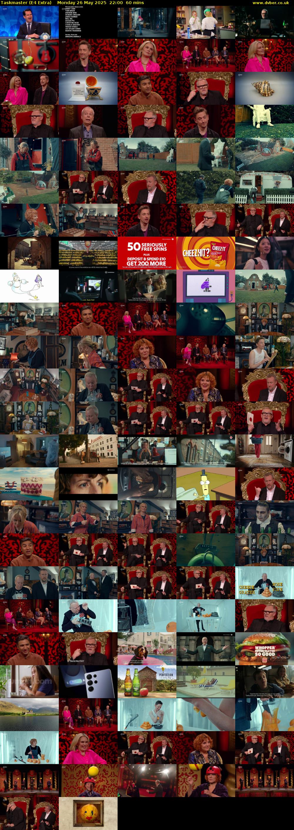 Taskmaster (E4 Extra) Monday 26 May 2025 22:00 - 23:00