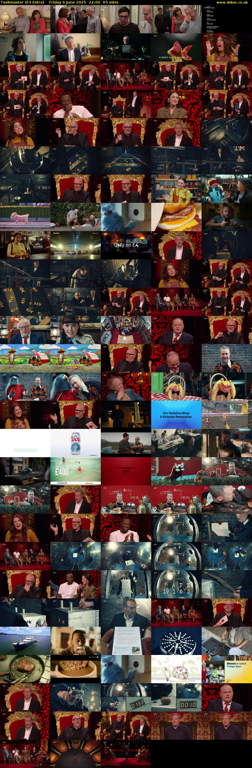 Taskmaster (E4 Extra) Friday 6 June 2025 22:00 - 23:05