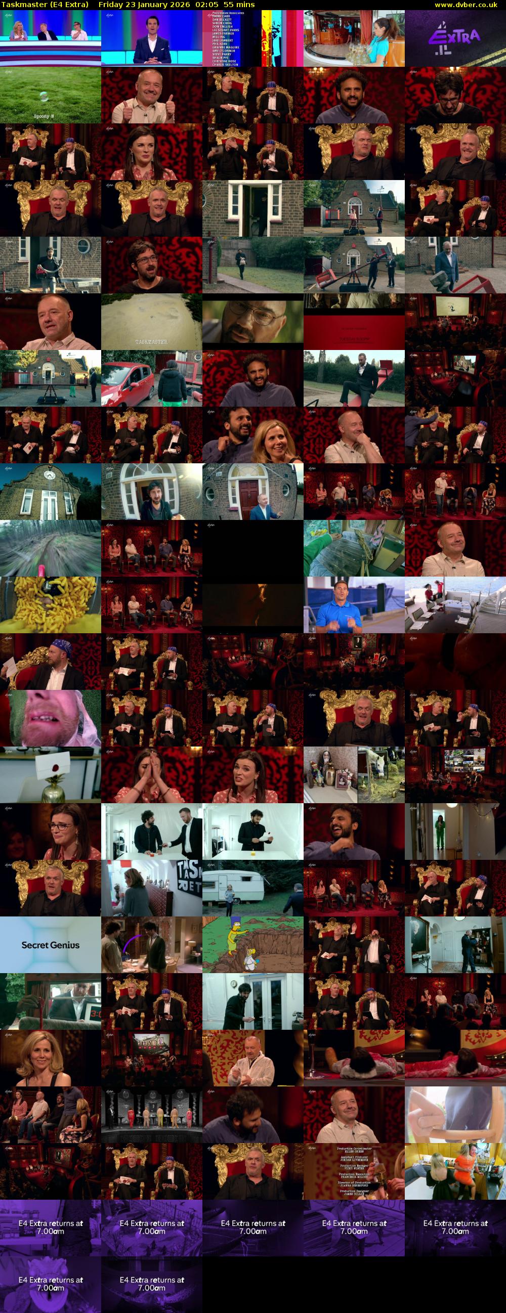 Taskmaster (E4 Extra) Friday 23 January 2026 02:05 - 03:00