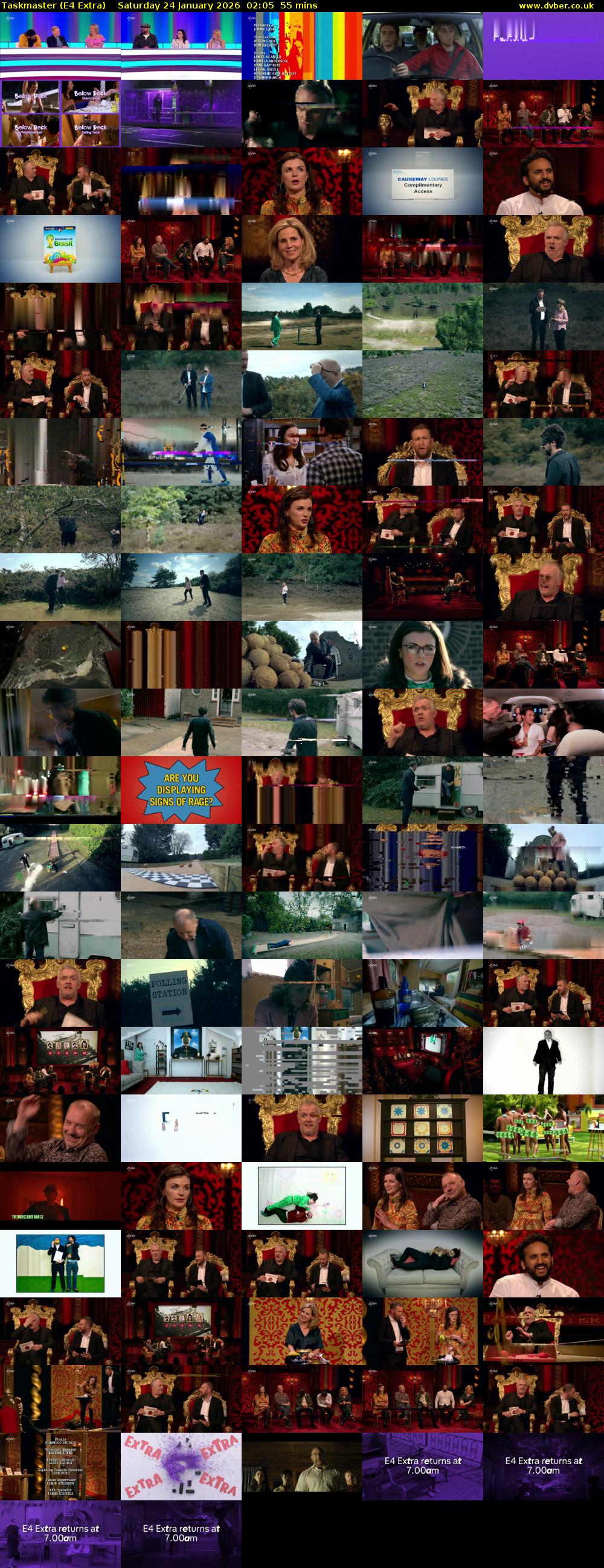 Taskmaster (E4 Extra) Saturday 24 January 2026 02:05 - 03:00