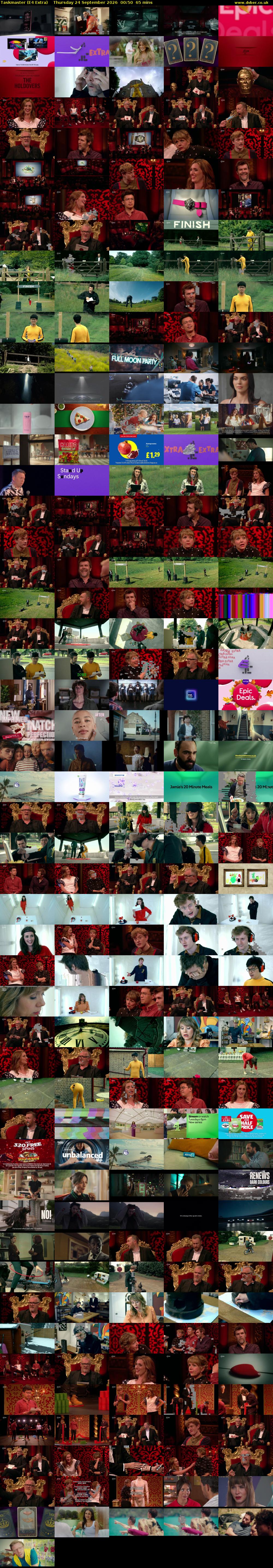 Taskmaster (E4 Extra) Thursday 24 September 2026 00:50 - 01:55