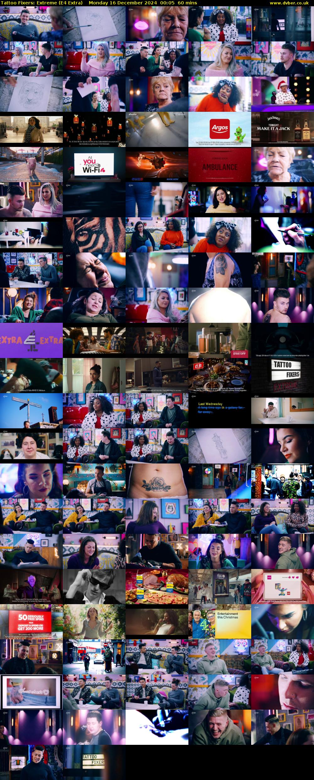 Tattoo Fixers: Extreme (E4 Extra) Monday 16 December 2024 00:05 - 01:05