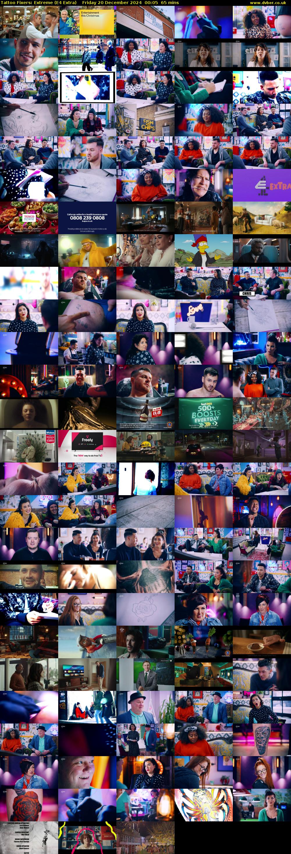 Tattoo Fixers: Extreme (E4 Extra) Friday 20 December 2024 00:05 - 01:10
