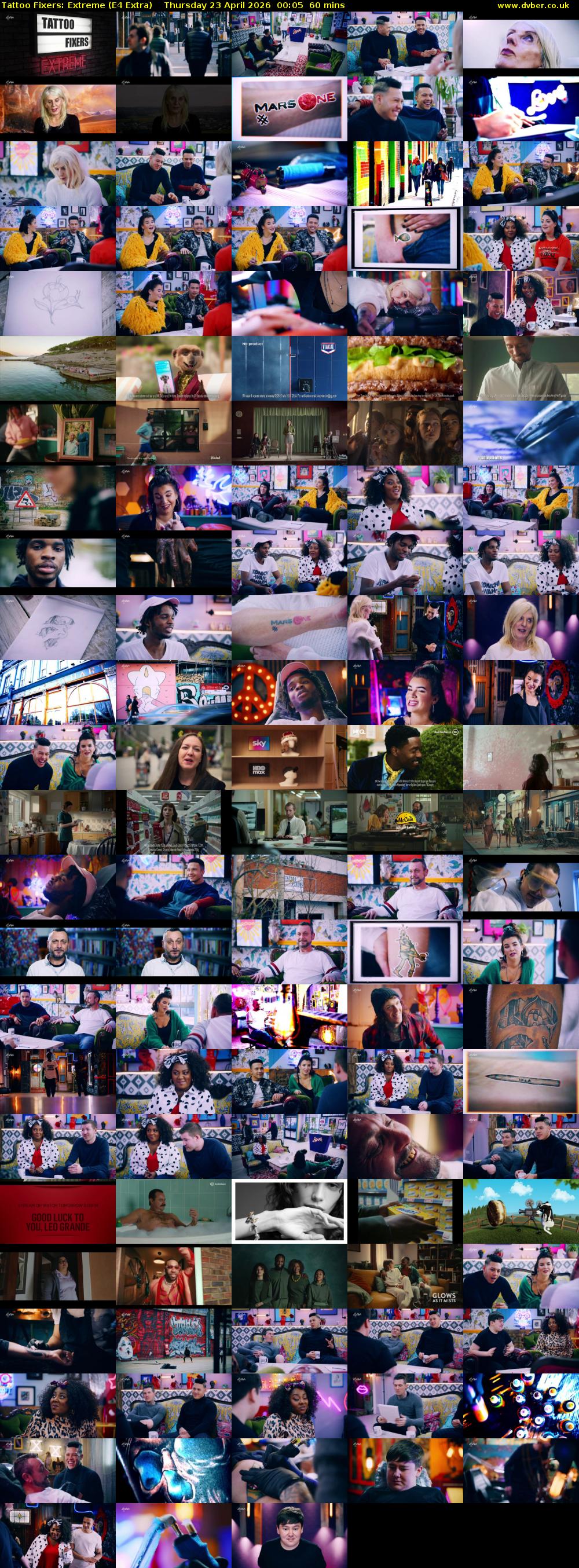 Tattoo Fixers: Extreme (E4 Extra) Thursday 23 April 2026 00:05 - 01:05