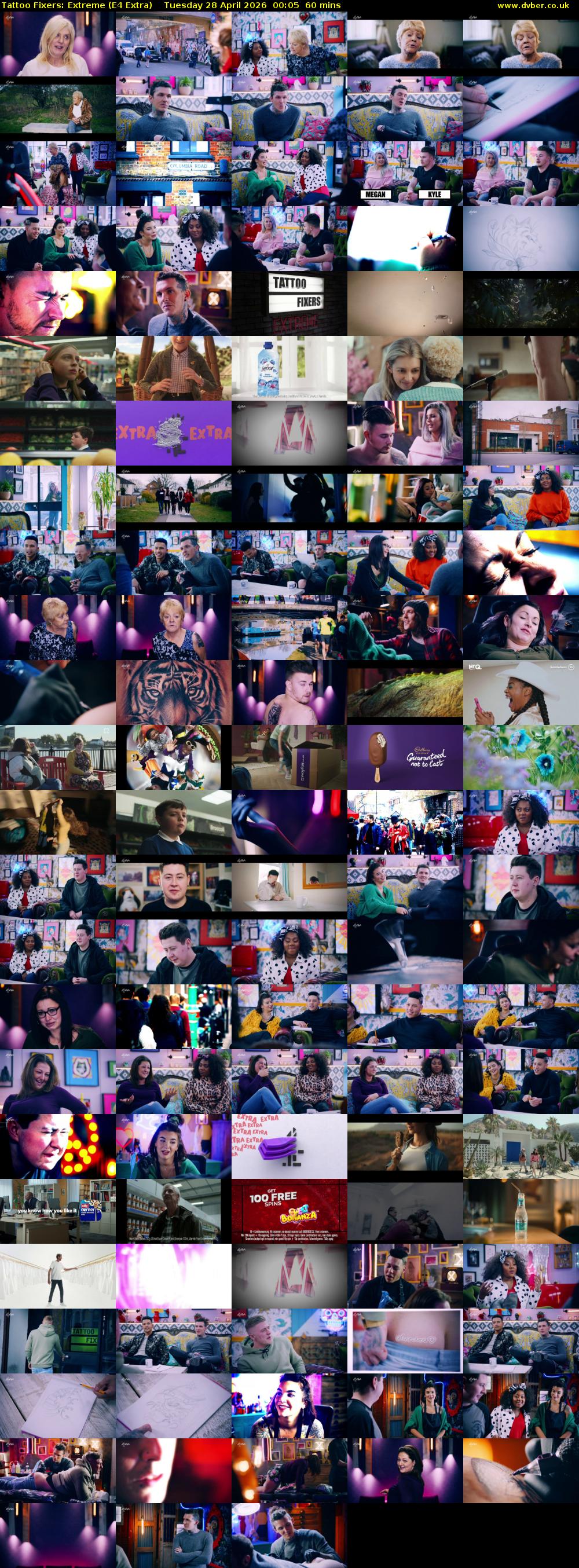 Tattoo Fixers: Extreme (E4 Extra) Tuesday 28 April 2026 00:05 - 01:05