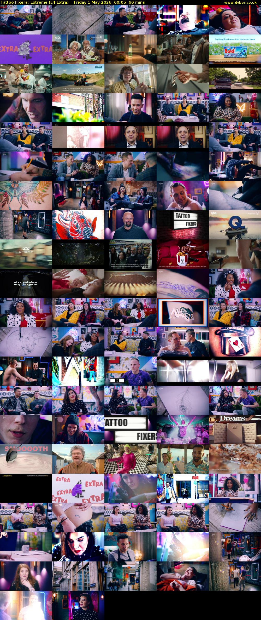 Tattoo Fixers: Extreme (E4 Extra) Friday 1 May 2026 00:05 - 01:05