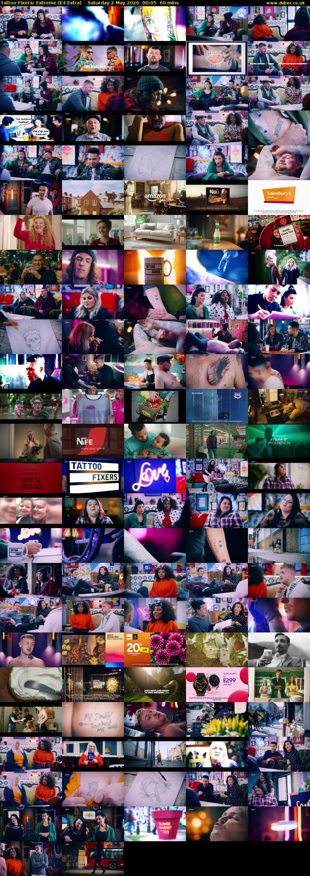 Tattoo Fixers: Extreme (E4 Extra) Saturday 2 May 2026 00:05 - 01:05