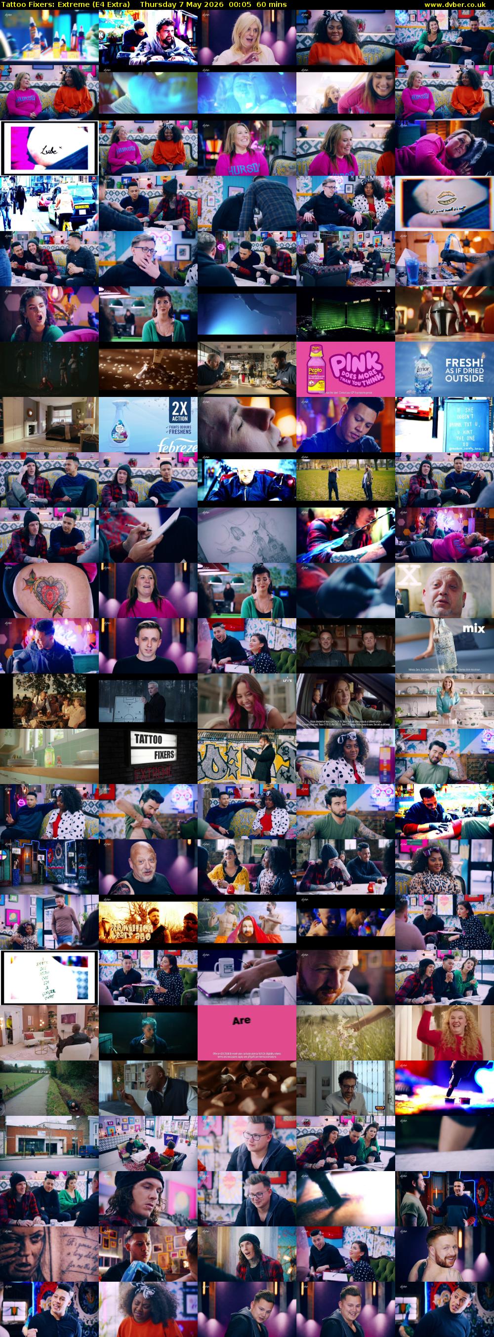 Tattoo Fixers: Extreme (E4 Extra) Thursday 7 May 2026 00:05 - 01:05
