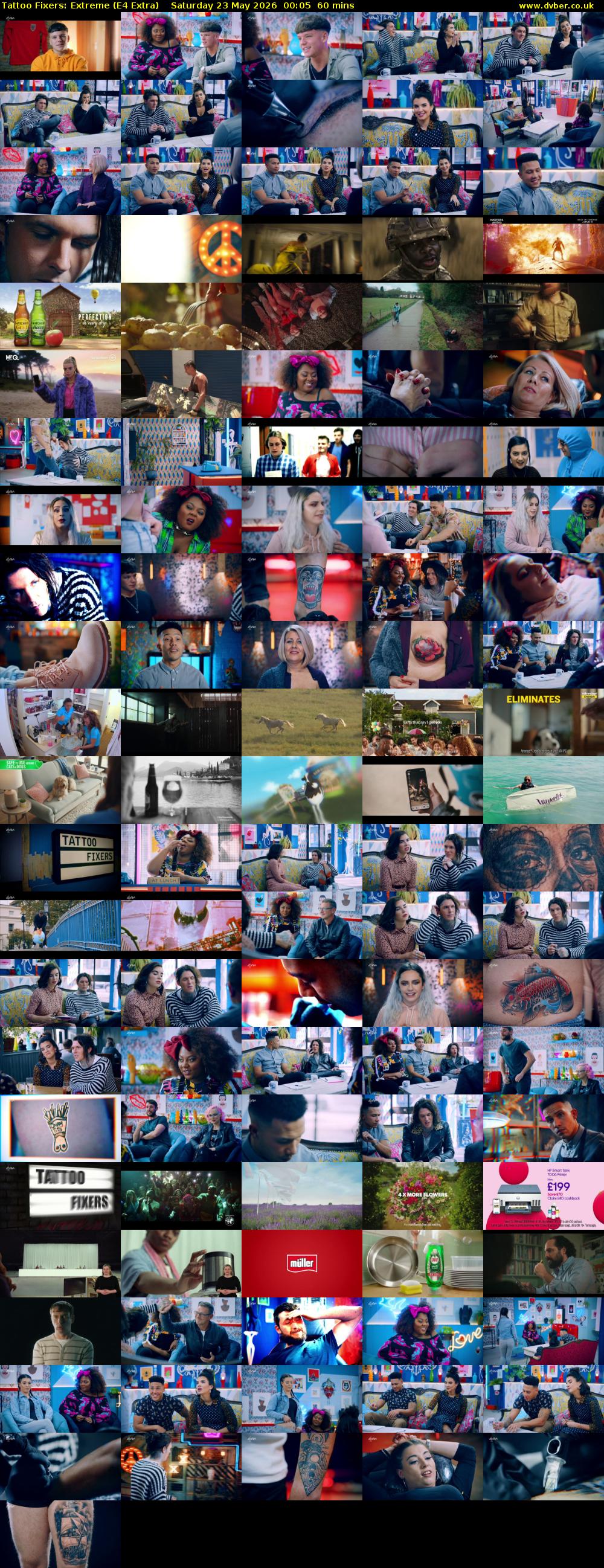 Tattoo Fixers: Extreme (E4 Extra) Saturday 23 May 2026 00:05 - 01:05