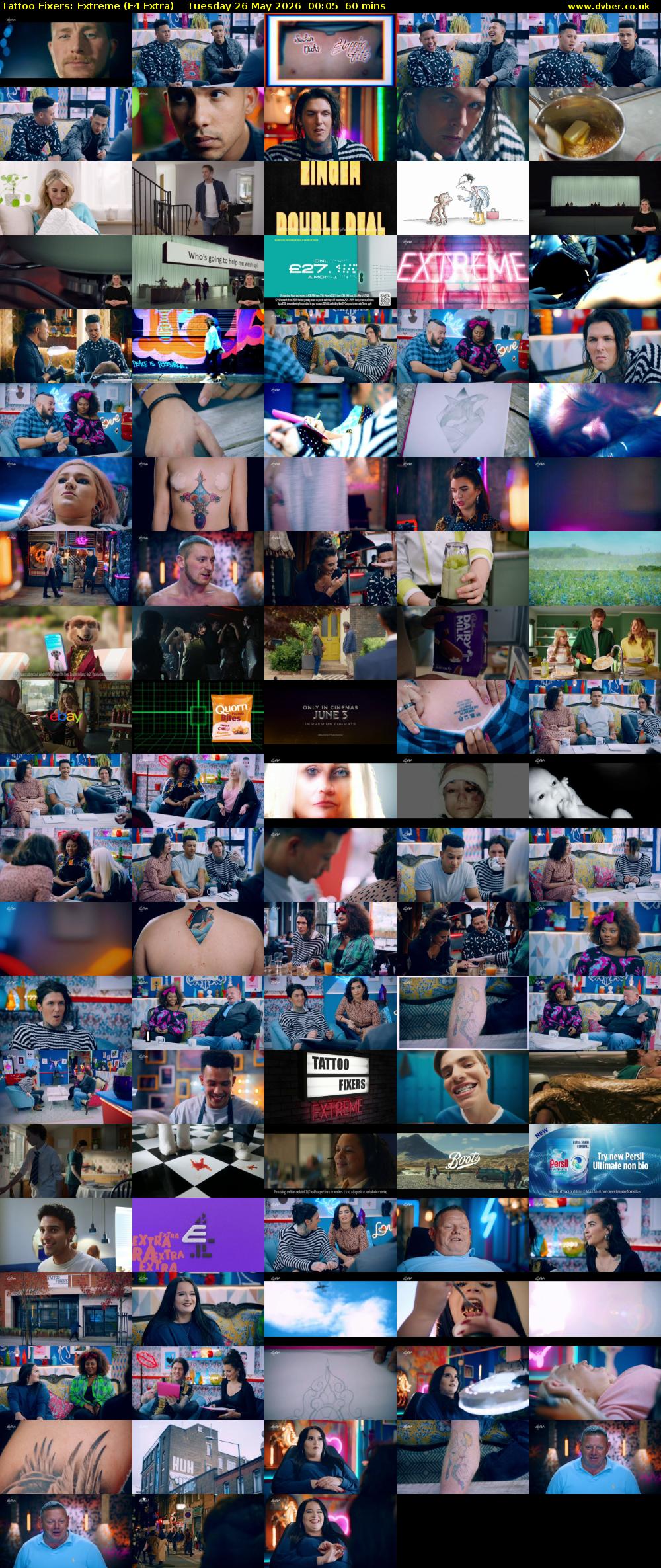 Tattoo Fixers: Extreme (E4 Extra) Tuesday 26 May 2026 00:05 - 01:05