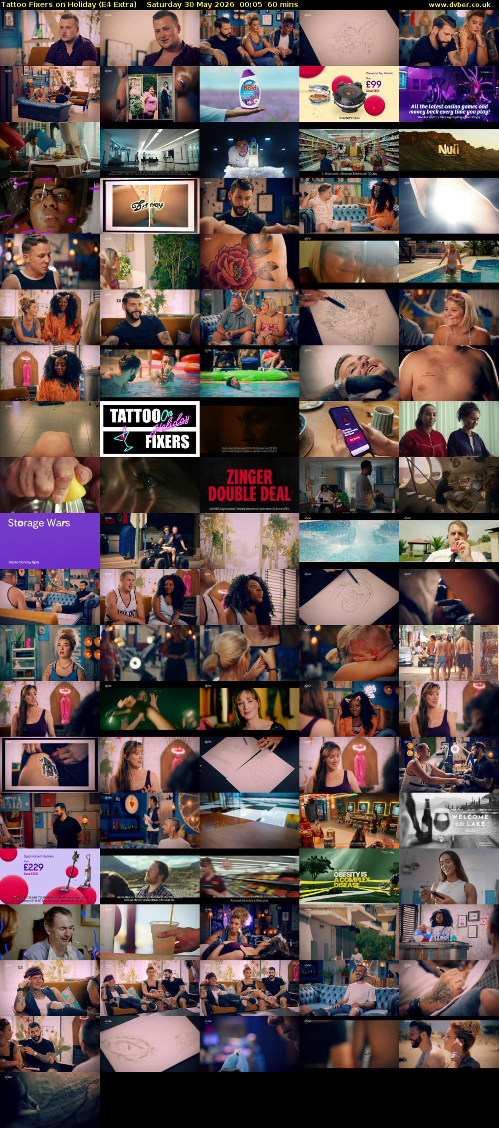 Tattoo Fixers on Holiday (E4 Extra) Saturday 30 May 2026 00:05 - 01:05
