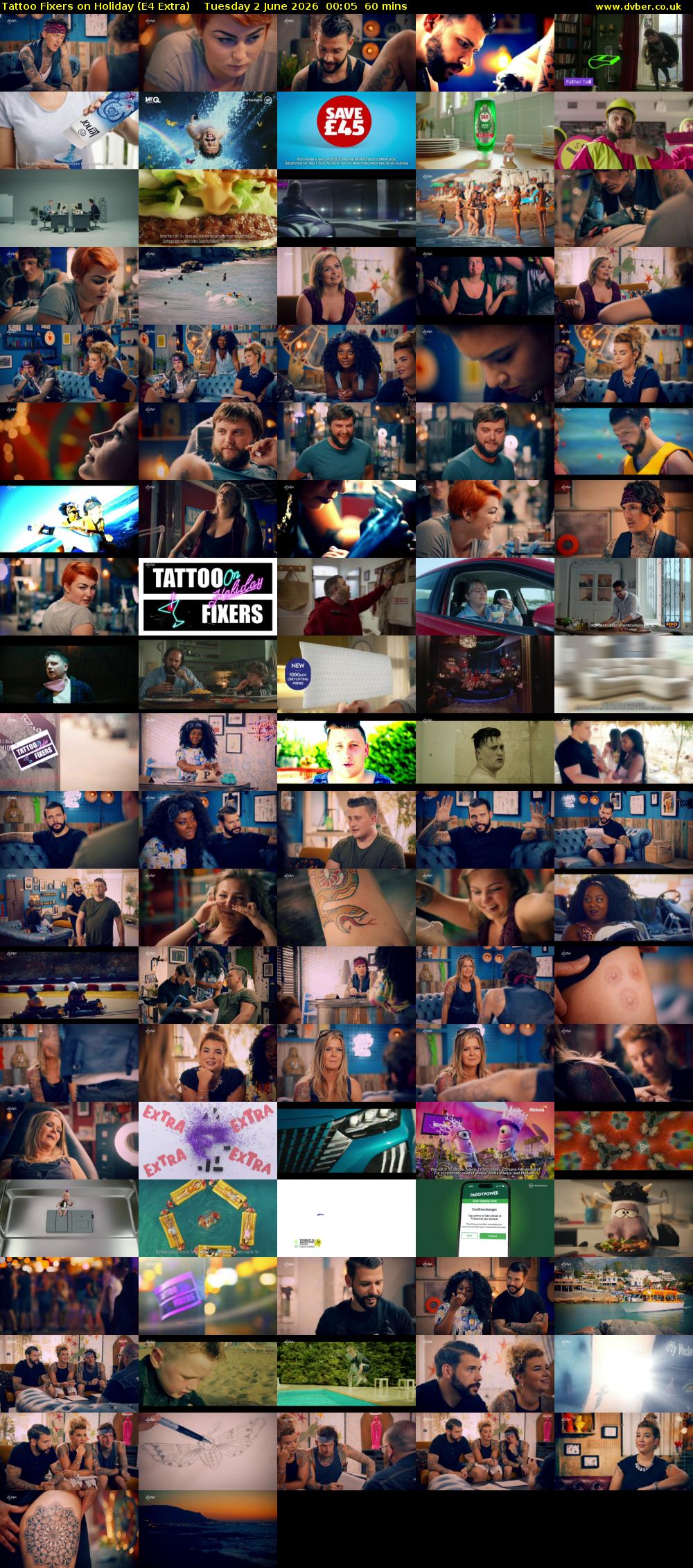 Tattoo Fixers on Holiday (E4 Extra) Tuesday 2 June 2026 00:05 - 01:05
