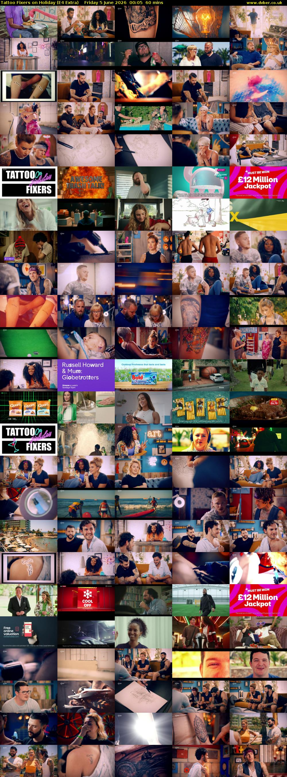 Tattoo Fixers on Holiday (E4 Extra) Friday 5 June 2026 00:05 - 01:05