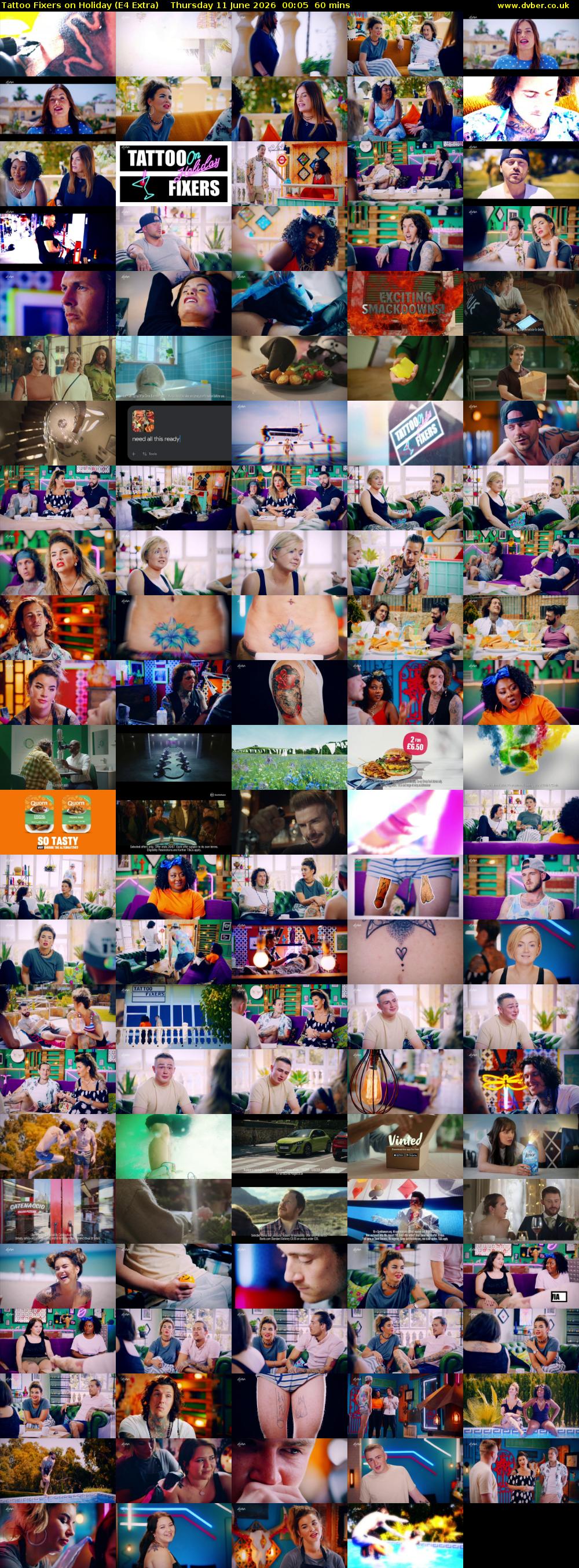 Tattoo Fixers on Holiday (E4 Extra) Thursday 11 June 2026 00:05 - 01:05