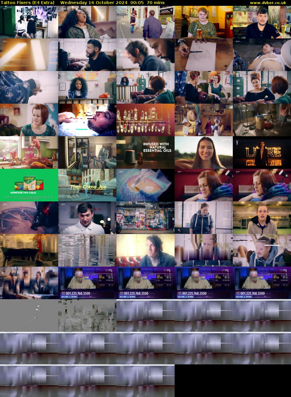 Tattoo Fixers (E4 Extra) Wednesday 16 October 2024 00:05 - 01:15